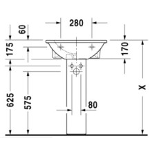 Раковина 55х48 см Duravit Darling New 2621550000
