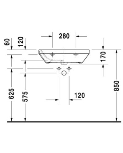 Раковина 60х44 см Duravit DuraStyle Med 2324600000