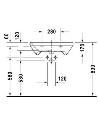 Раковина 65х57 см Duravit DuraStyle 2329650000