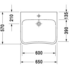 Раковина 65х57 см Duravit DuraStyle 2329650000
