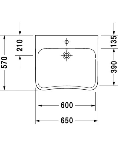 Раковина 65х57 см Duravit DuraStyle 2329650000