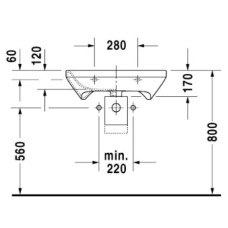 Раковина 65х57 см Duravit DuraStyle Med 2330650000