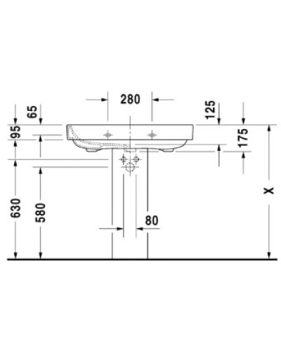 Раковина 80х52,5 см Duravit Happy D.2 2316800000
