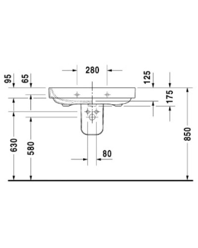 Раковина 80х52,5 см Duravit Happy D.2 2316800000