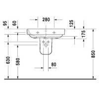 Раковина 65х49,5 см Duravit Happy D.2 2316650000