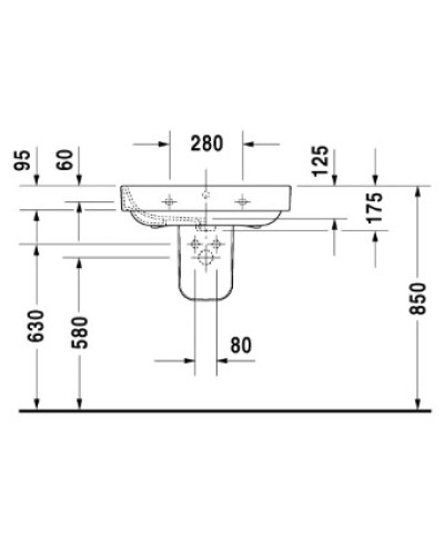 Раковина 65х49,5 см Duravit Happy D.2 2316650000