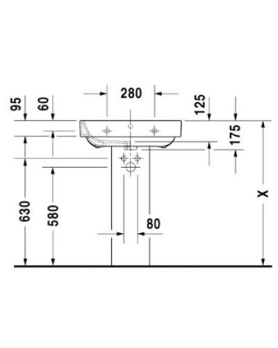 Раковина 60х47,5 см Duravit Happy D.2 2316600000