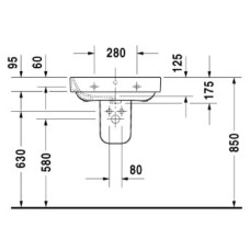 Раковина 60х47,5 см Duravit Happy D.2 2316600000