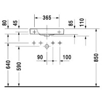 Раковина 50х22 см Duravit Happy D.2 0711500009