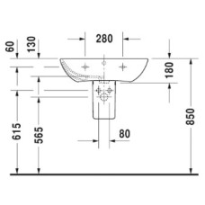 Раковина 65х49 см Duravit ME by Starck 2335650000