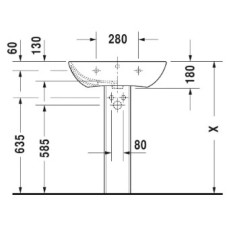 Раковина 65х49 см Duravit ME by Starck 2335650000