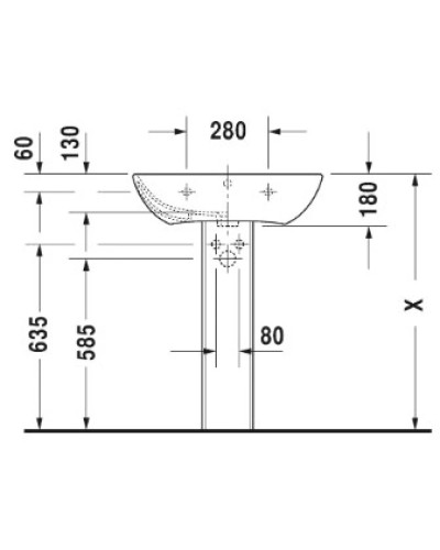 Раковина 65х49 см Duravit ME by Starck 2335650000