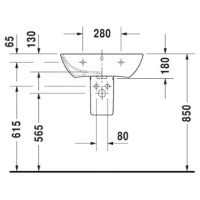 Раковина 60х46 см Duravit ME by Starck 2335600000