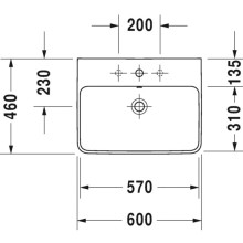 Раковина 60х46 см Duravit ME by Starck 2335600000