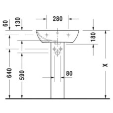 Раковина 55х44 см Duravit ME by Starck 2335550000