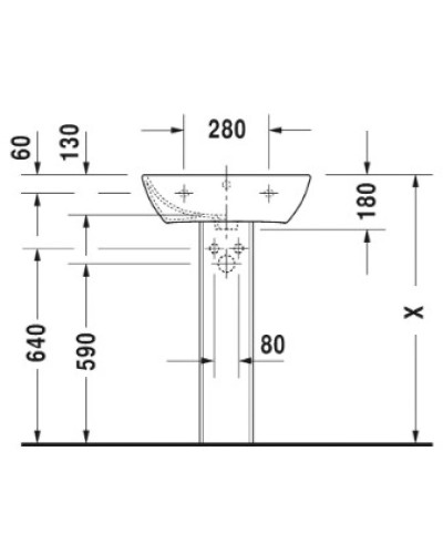 Раковина 55х44 см Duravit ME by Starck 2335550000