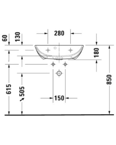 Раковина 60х40 см Duravit ME by Starck 2343600000