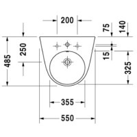 Раковина 55х48,5 см Duravit Starck 2 2323550000