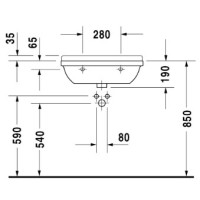 Раковина 60х45 см Duravit Starck 3 0307600000