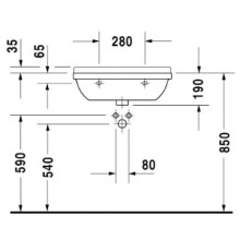 Раковина 60х45 см Duravit Starck 3 0307600000