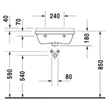 Раковина 50х36 см Duravit Starck 3 0307500000