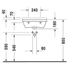 Раковина 50х36 см Duravit Starck 3 0307500000