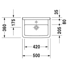 Раковина 50х36 см Duravit Starck 3 0307500000