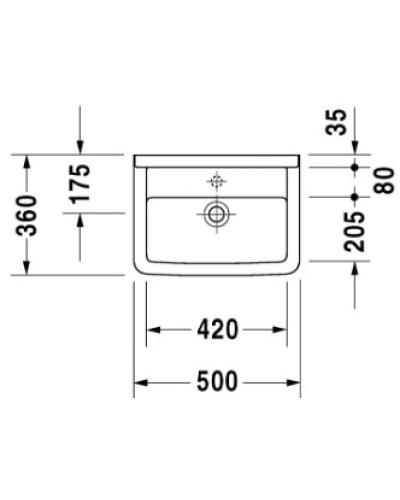 Раковина 50х36 см Duravit Starck 3 0307500000