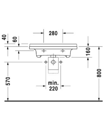 Раковина 70х54,5 см Duravit Starck 3 0312700000