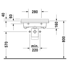 Раковина 60х54,5 см Duravit Starck 3 0312600000
