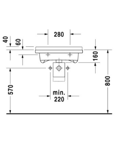 Раковина 60х54,5 см Duravit Starck 3 0312600000