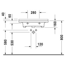 Раковина 70х54,5 см Duravit Starck 3 0309700000