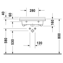 Раковина 60х54,5 см Duravit Starck 3 0309600000