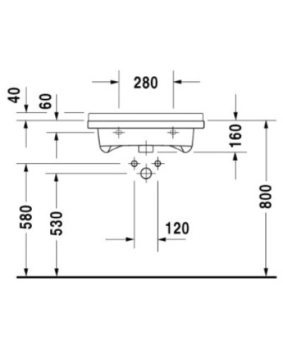 Раковина 60х54,5 см Duravit Starck 3 0309600000
