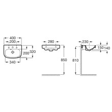 Раковина 40х32 см Roca Debba 325998000