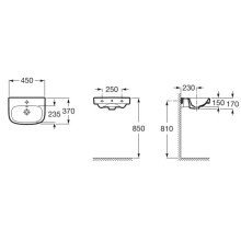 Раковина 45х37 см Roca Debba 325997000