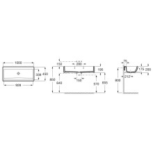 Раковина 100х45 см Roca Access 368PB8000