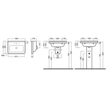 Раковина 55х40 см Hatria Erika Pro YXBI01