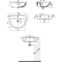 Раковина 60х47 см Kolo Freja L71160000