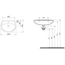 Раковина 60х45,5 см Kolo Idol M11160000