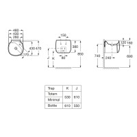 Раковина 46x47 см Roca Beyond 3270B1000