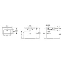 Раковина 80x50 см Roca Carmen 3270A0000