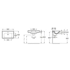 Раковина 80x50 см Roca Carmen 3270A0000