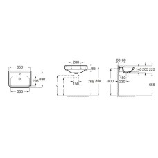 Раковина 65x48 см Roca Carmen 3270A1000