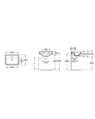 Раковина 65x48 см Roca Carmen 3270A1000