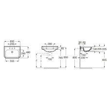 Раковина 65x48 см Roca Carmen 3270A1003