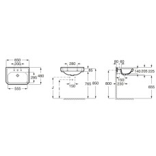 Раковина 65x48 см Roca Carmen 3270A1003