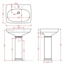 Раковина 68x49,5 см Artceram Civitas CIL001 01 00 bix1