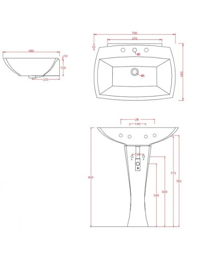 Раковина 70x48 см Artceram Jazz JZL004 01 00/ JZ17bix1