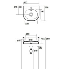 Раковина 40x37 см Kerasan Flo 314901x1